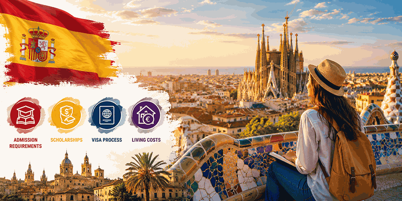 Studying in Spain: Admission Requirements, Scholarships, Visa Process, and Living Costs