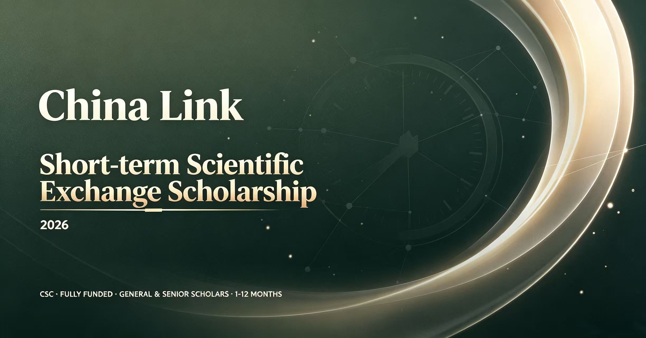 China Link Scholarship 2026: Short-Term Scientific Exchange Guide