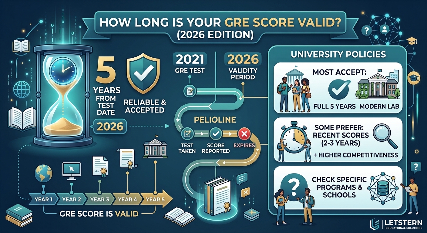 How Long GRE Score Is Valid (2026) | 5-Year Rule & University Policies